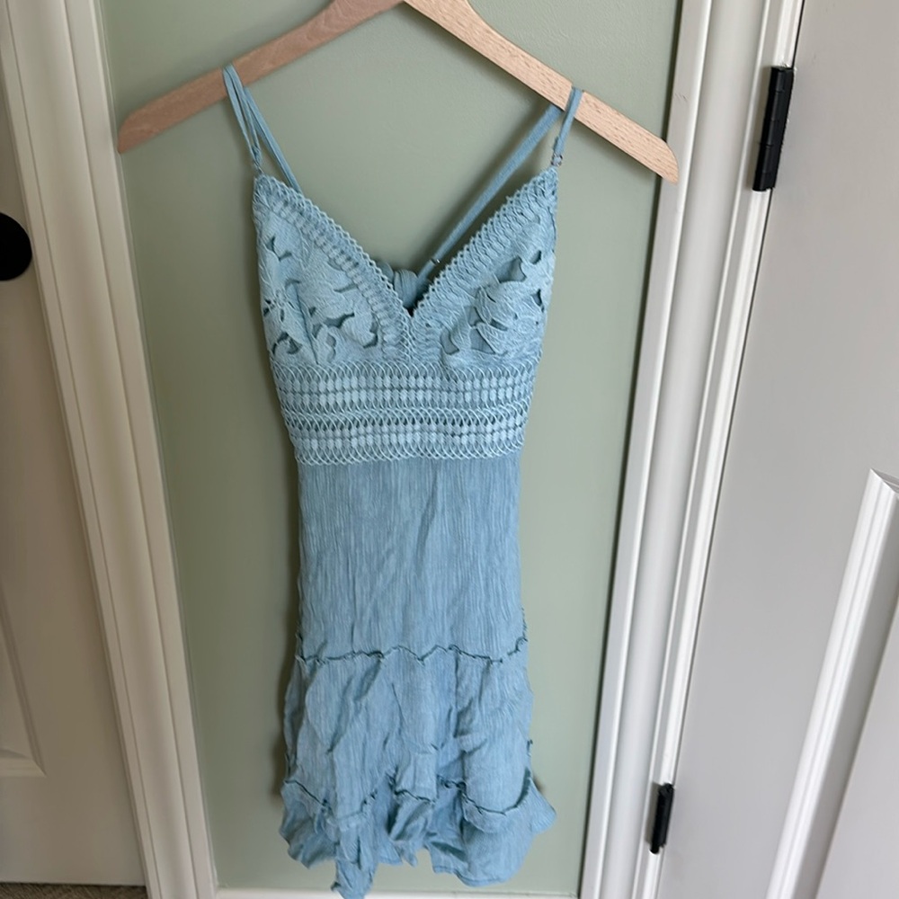 Blue jondie dress in a size small